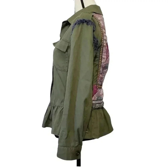 Matilda Jane Olive Boho Moments with You Letterman Jacket - Picture 6 of 12